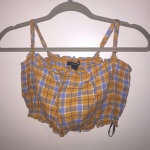 cropped plaid tank top!